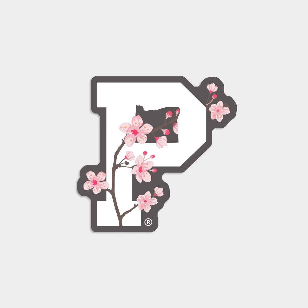 Cherry Blossom - "P" Sticker