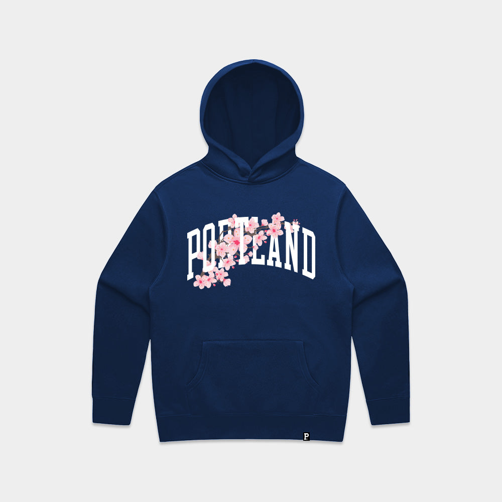 Sueded "CB" Arch Hoodie