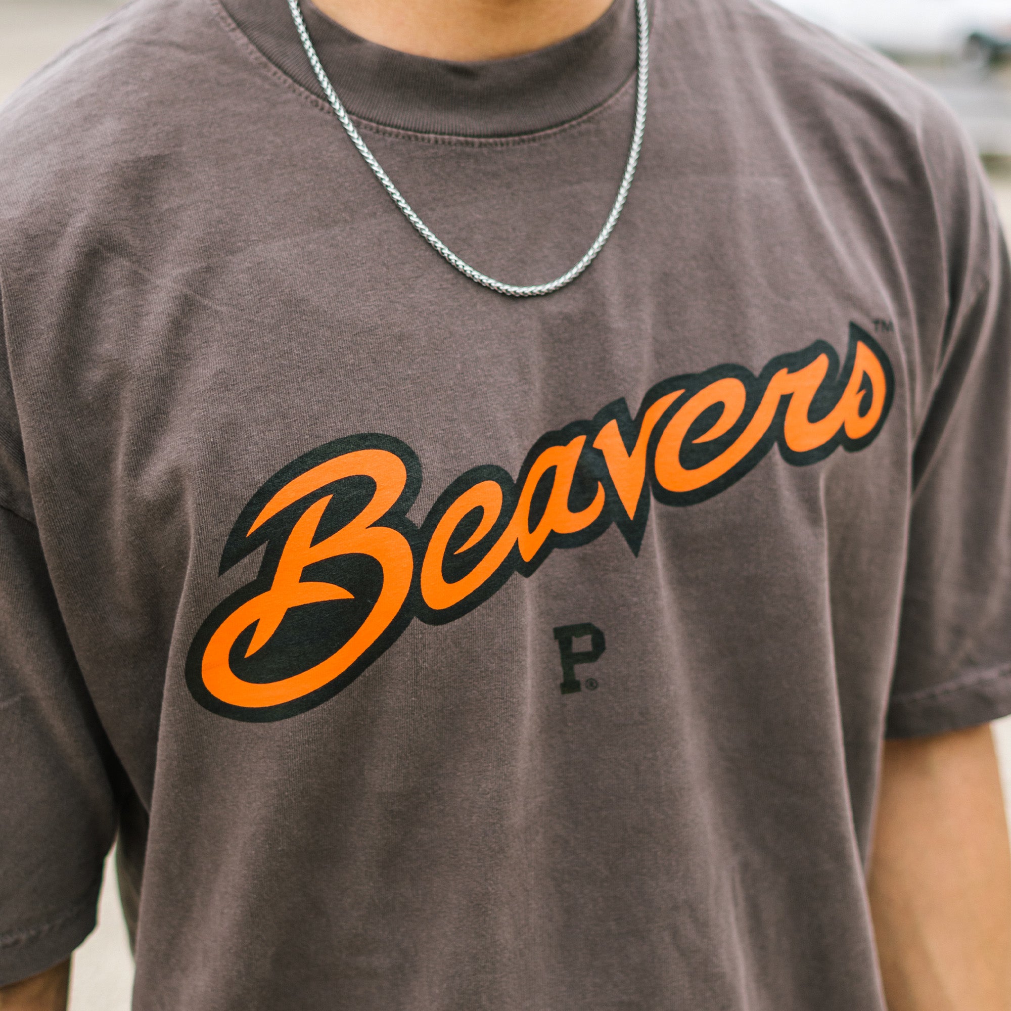 All-American OSU Wordmark Tee - Brown