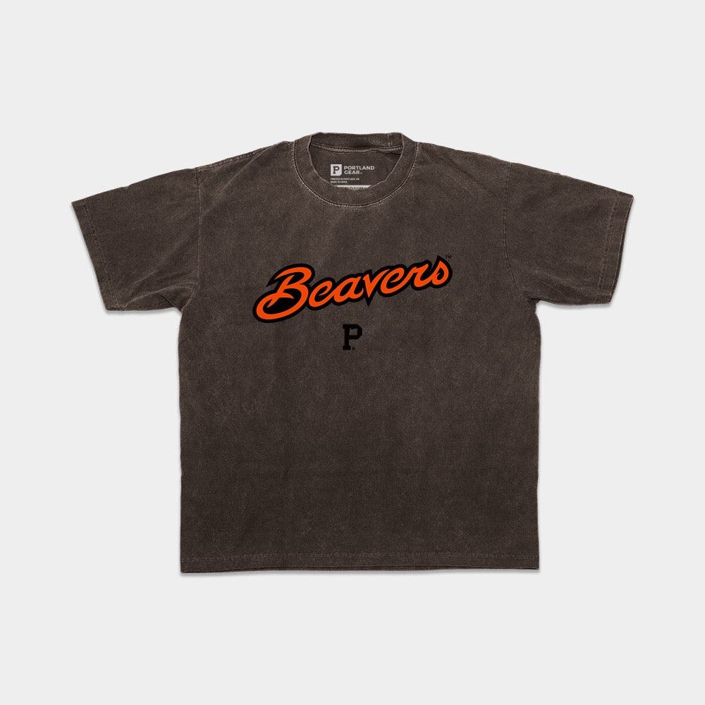 All-American OSU Wordmark Tee - Brown