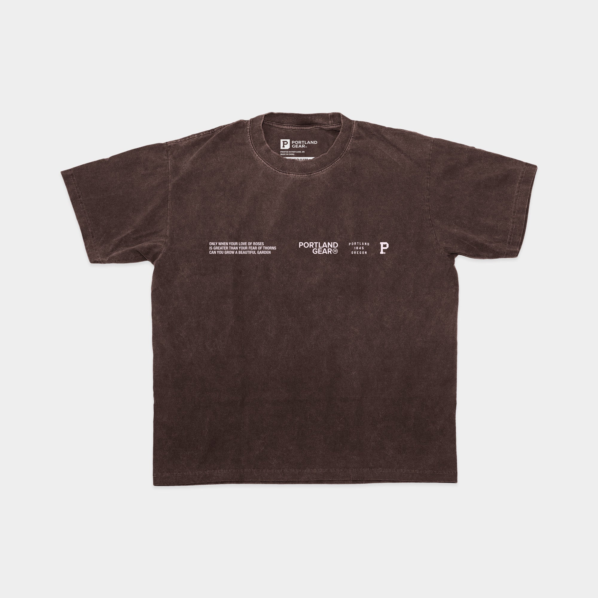 All-American Slogan Tee - Brown