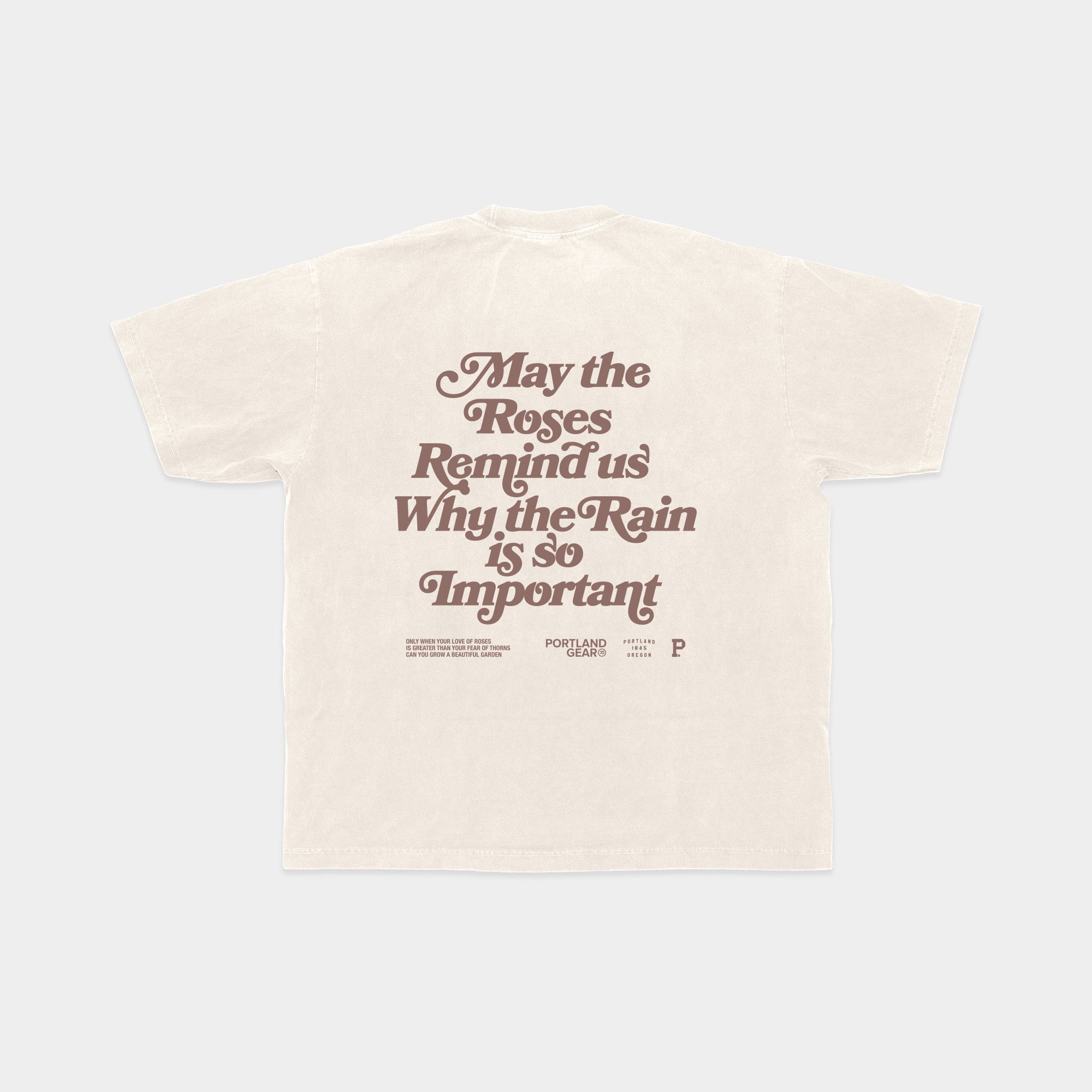 Portland Gear Slogan Tee Creme