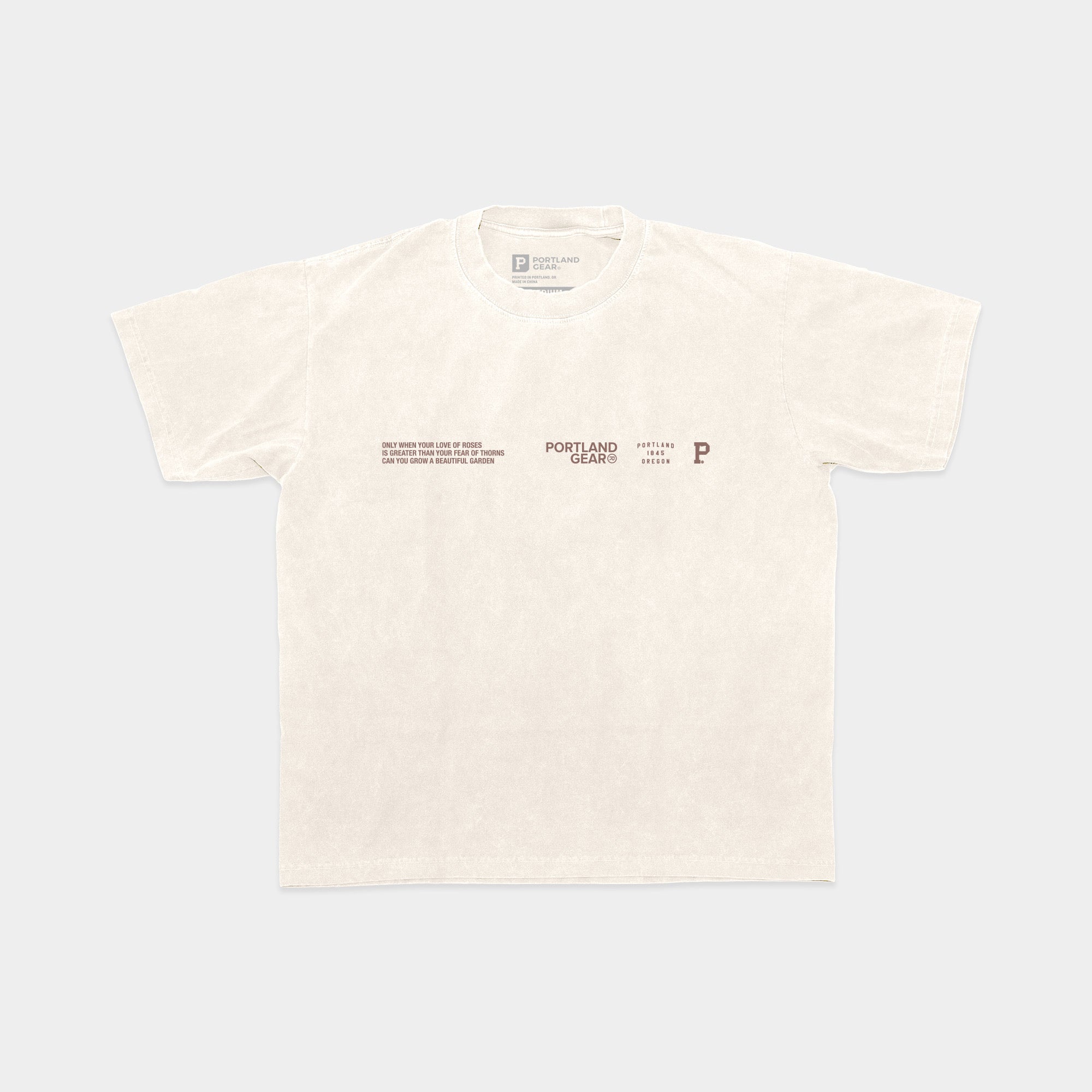 All-American Slogan Tee - Creme