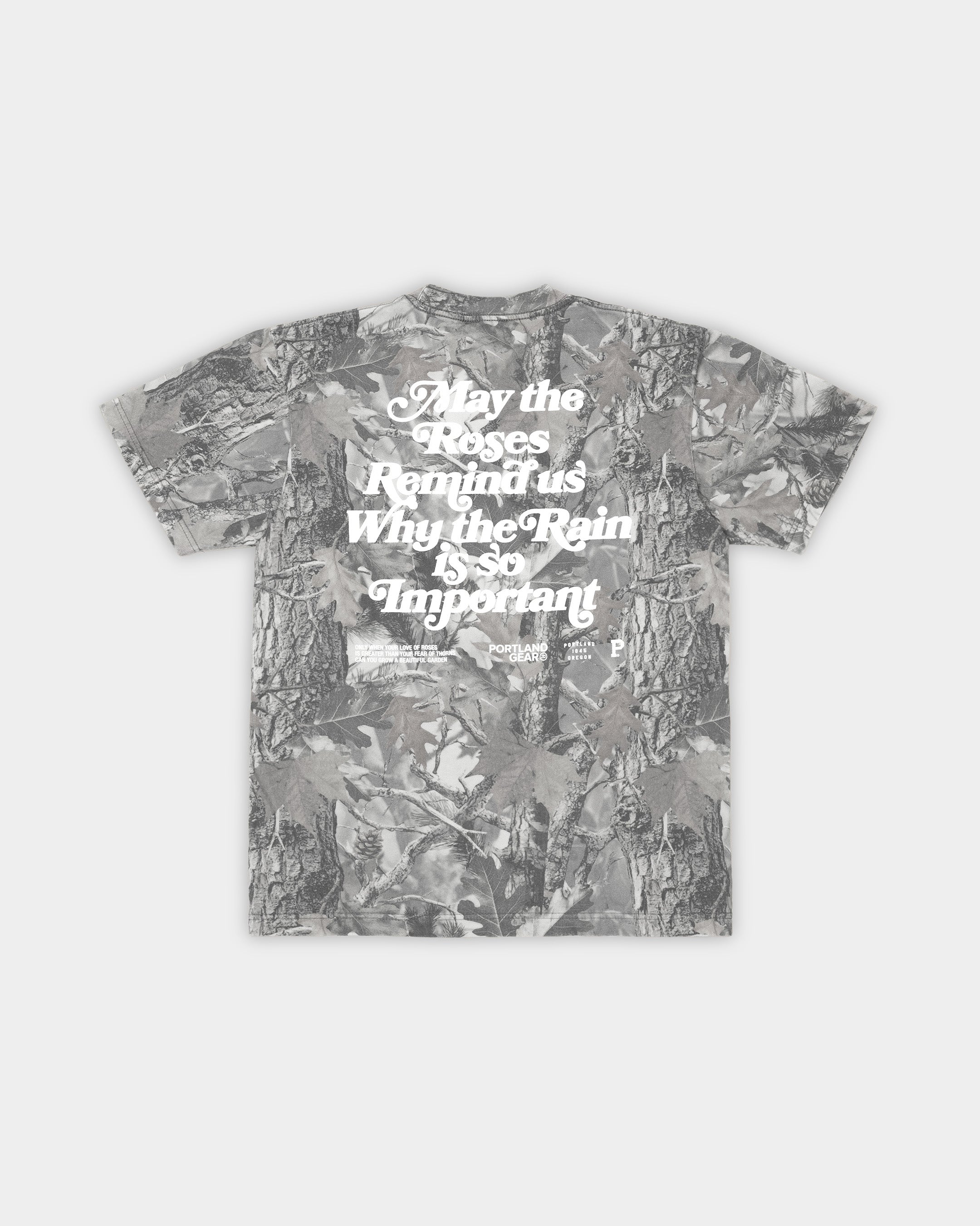 HeavyKnit Slogan Tee - Grey Camo