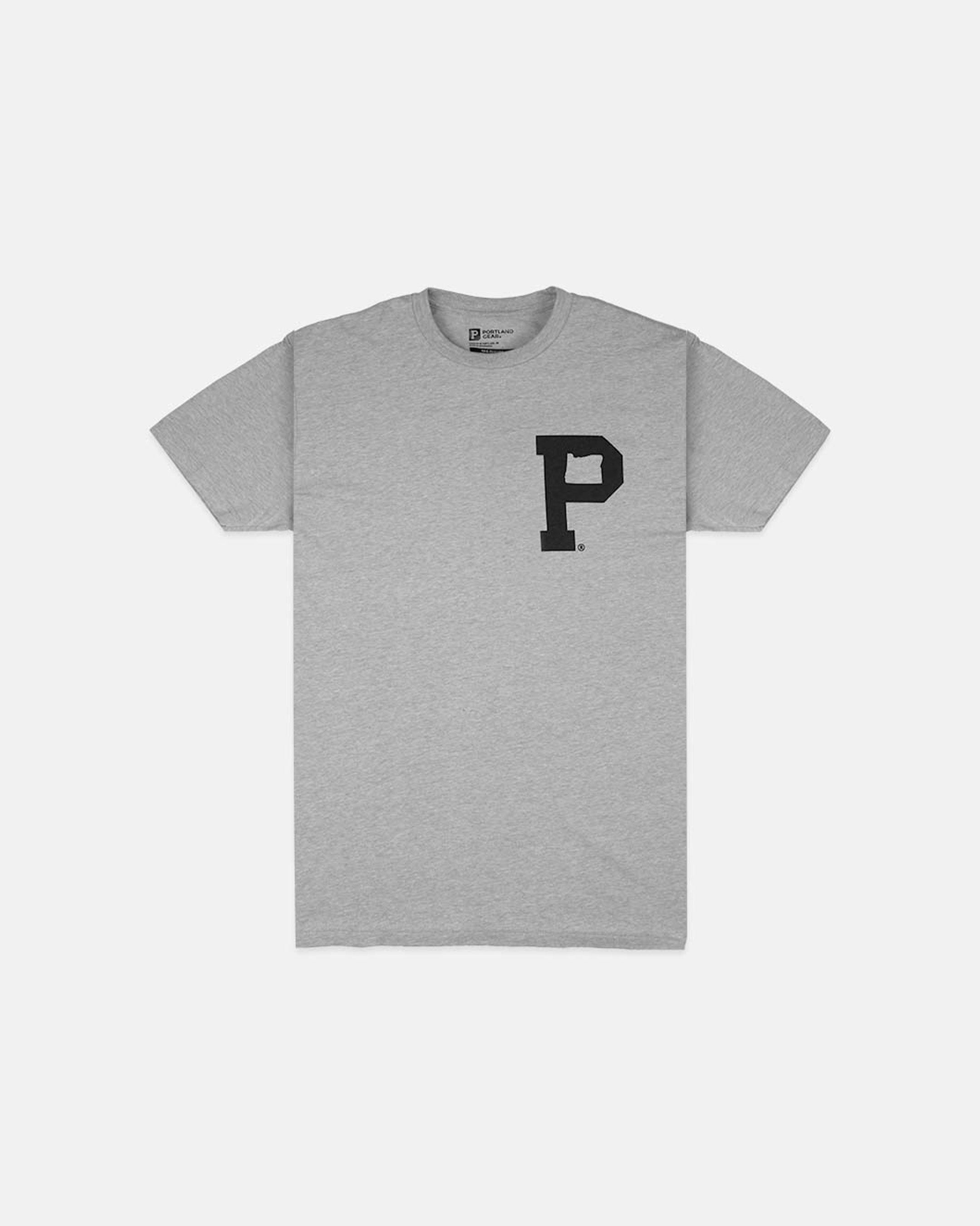 Soft-Blend Rose City "P" Tee - Grey