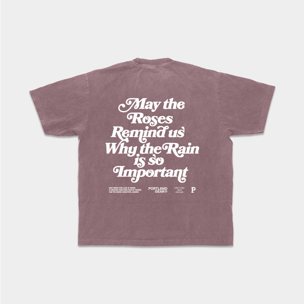 All-American Slogan Tee - Mauve