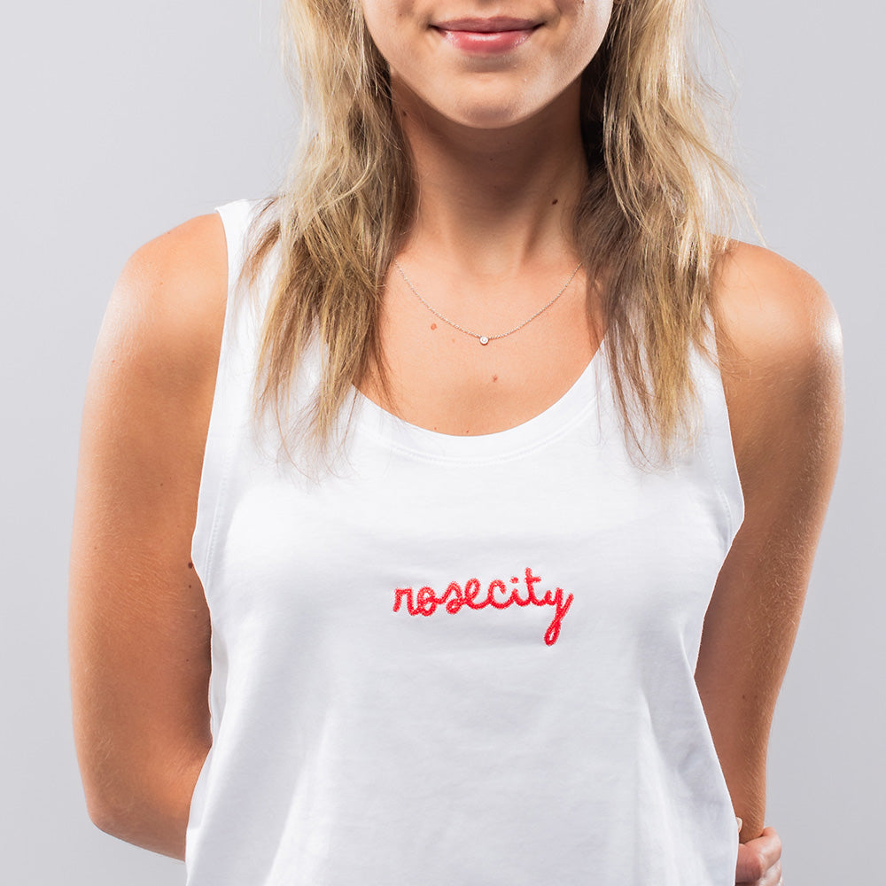 Women's Essential Rosecity Tank - White