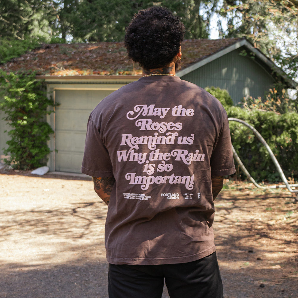 All-American Slogan Tee - Brown