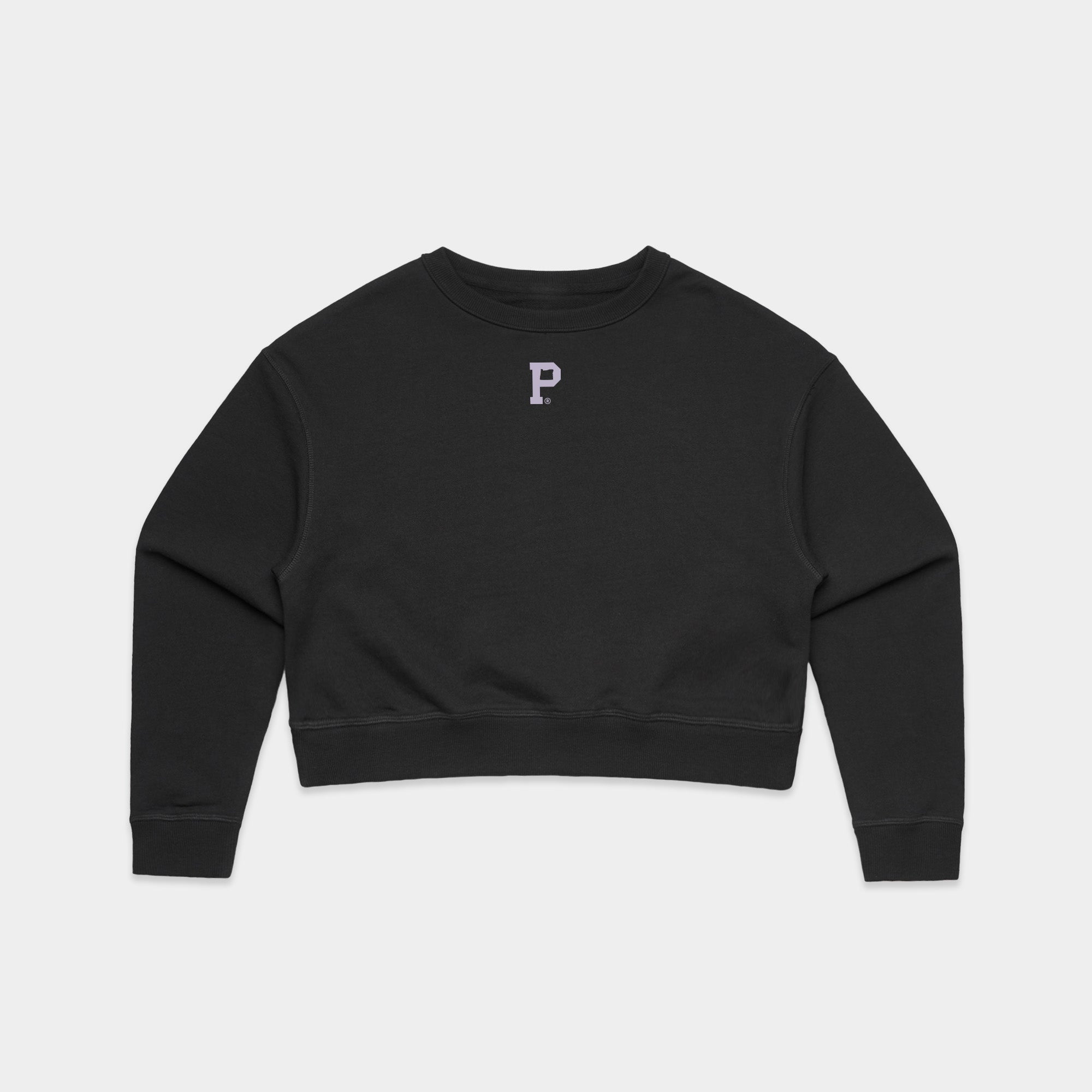 Cropped white discount crew neck sweatshirt