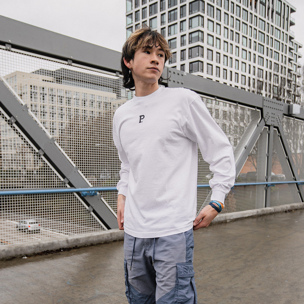 All-American Centerpiece Long Sleeve - White