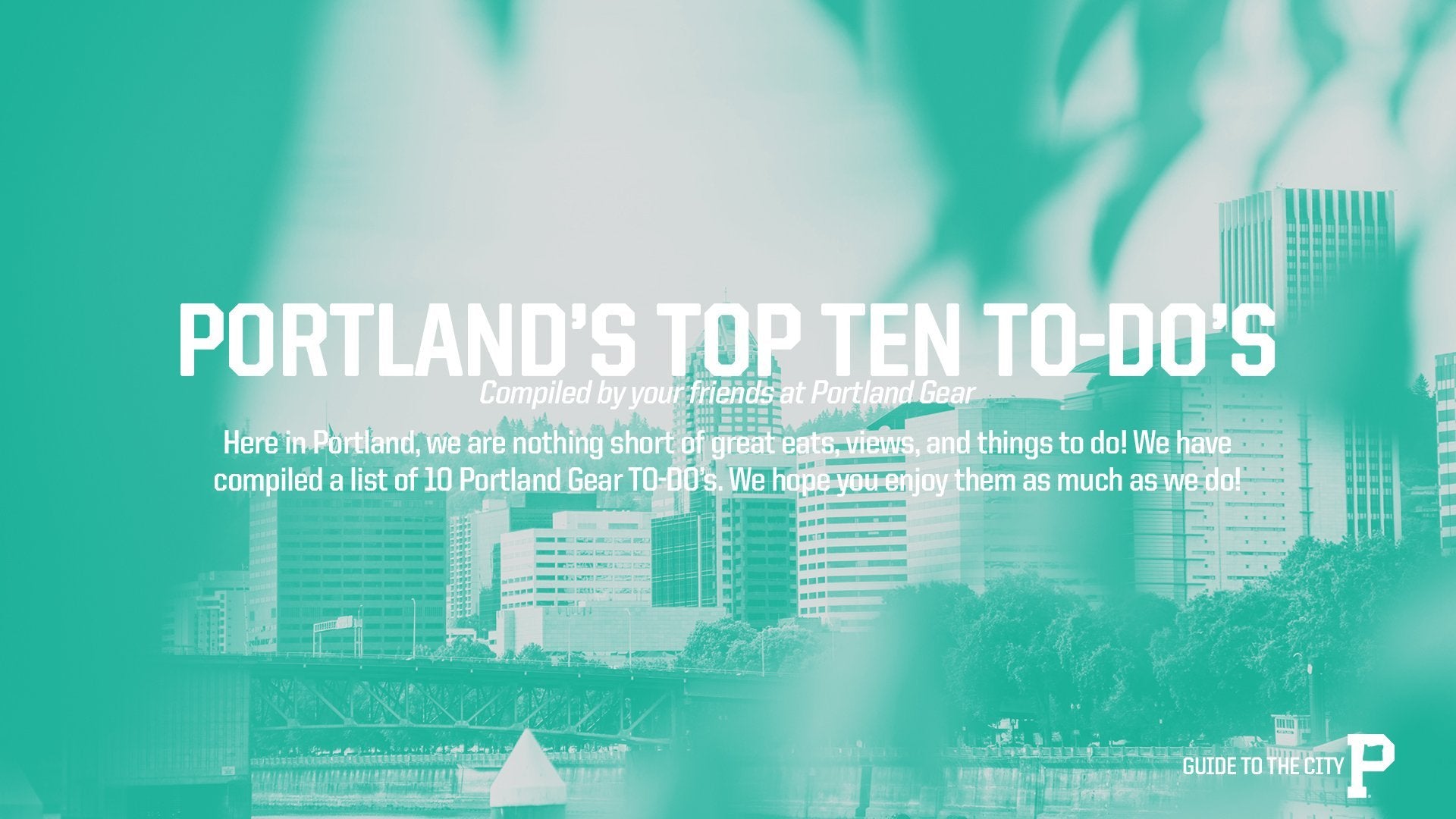 Guide to the City - Portland Gear