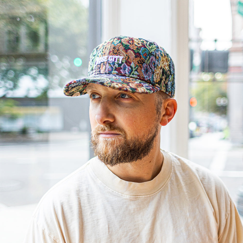 Mens floral baseball store cap