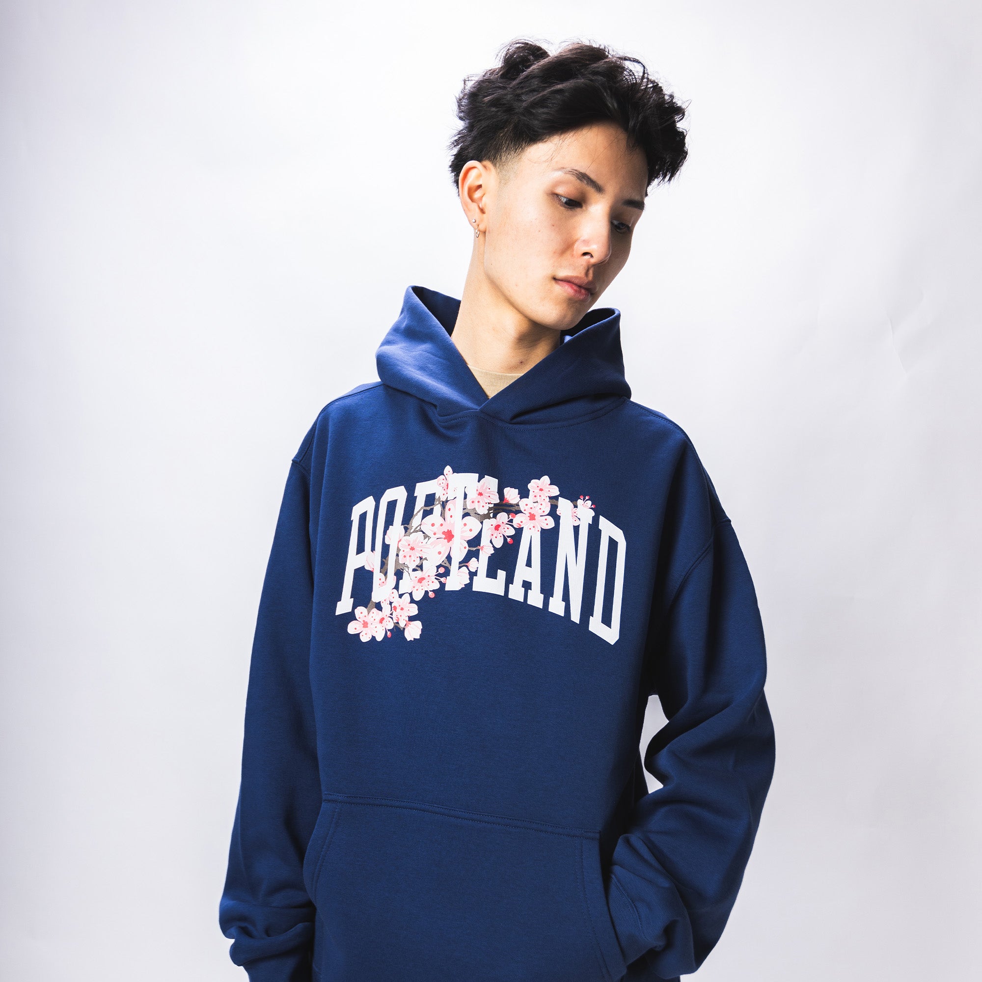Sueded "CB" Arch Hoodie