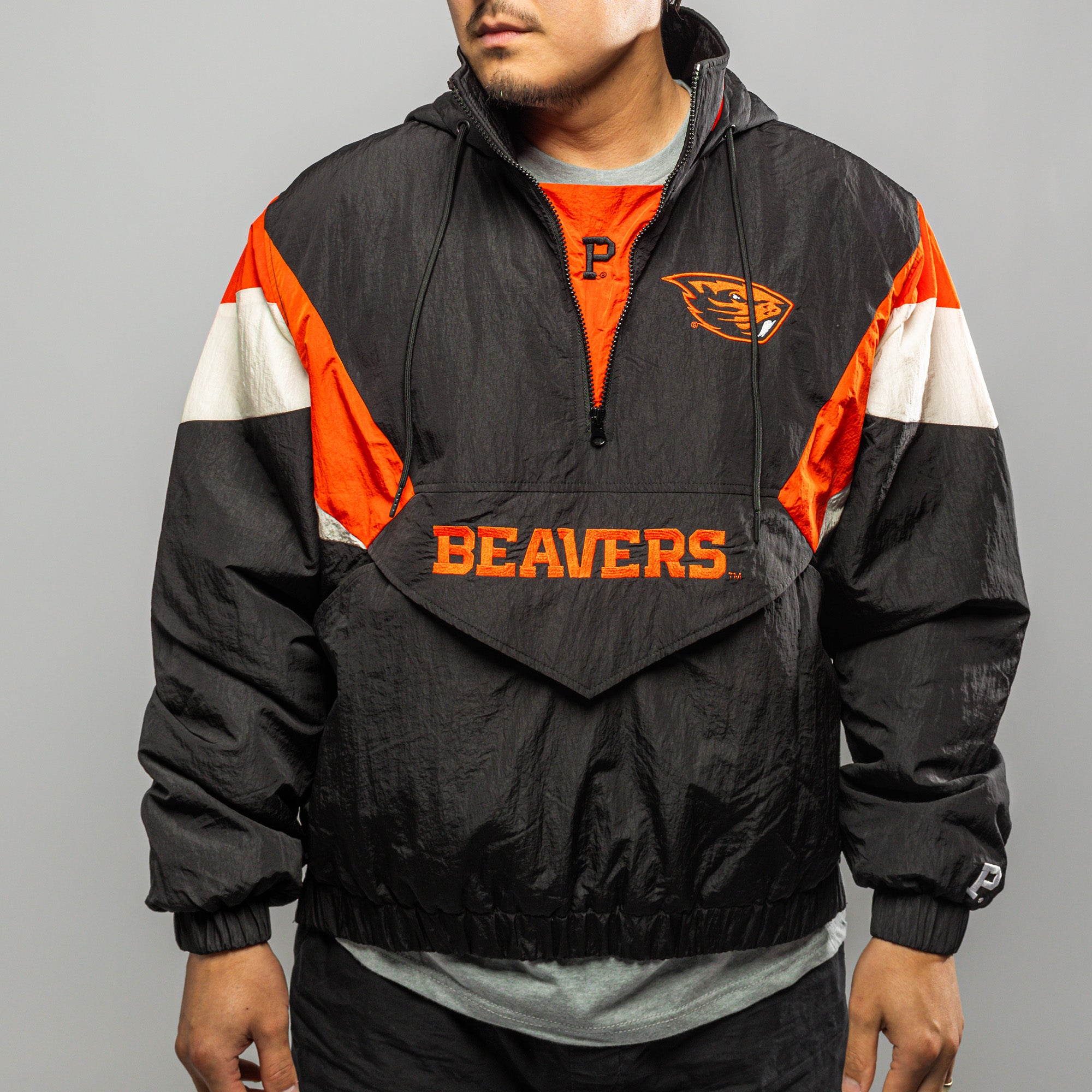 Men's Collegiate popular Oregon State OSU Beavers Columbia Pullover Windbreaker XX-Large