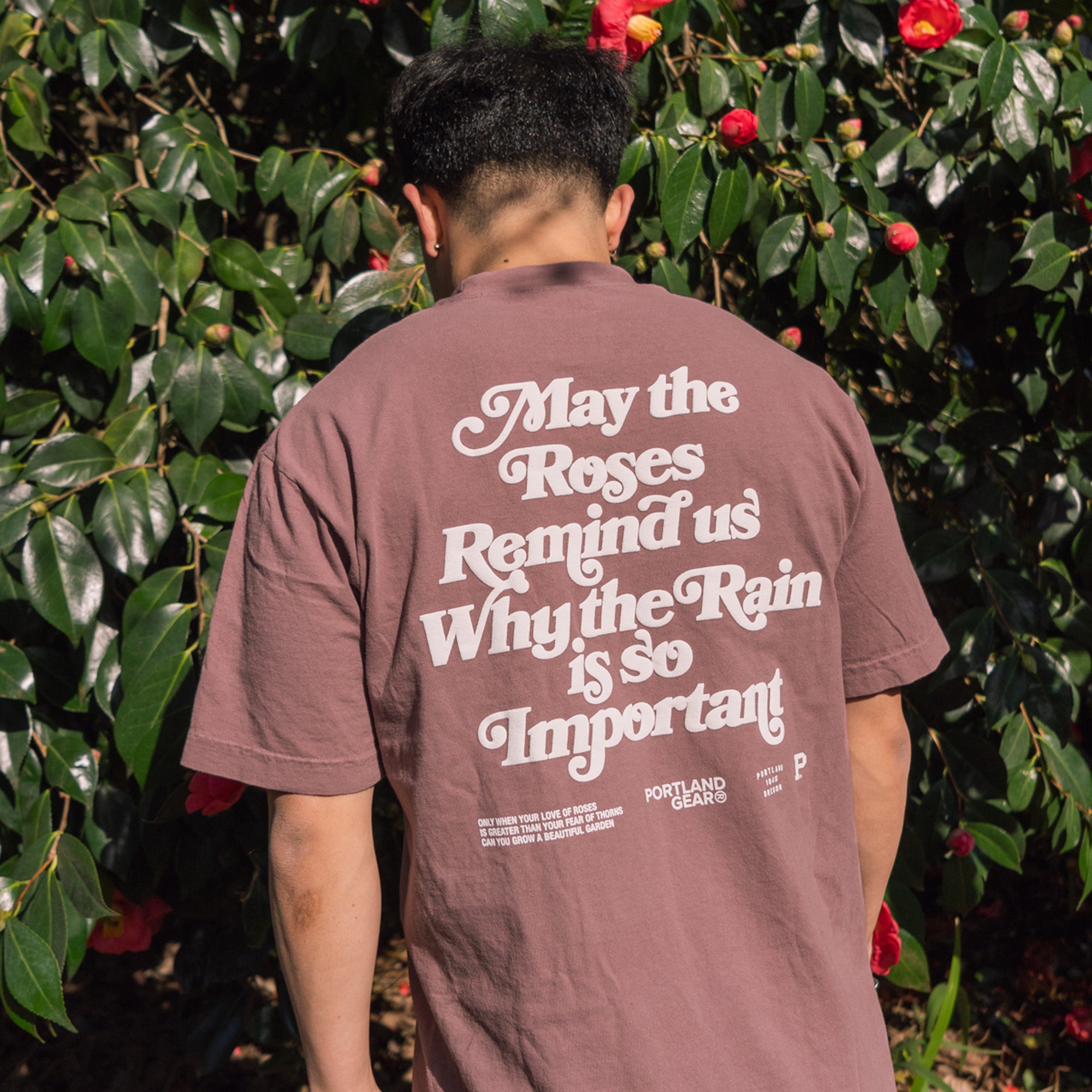 All-American Slogan Tee - Mauve