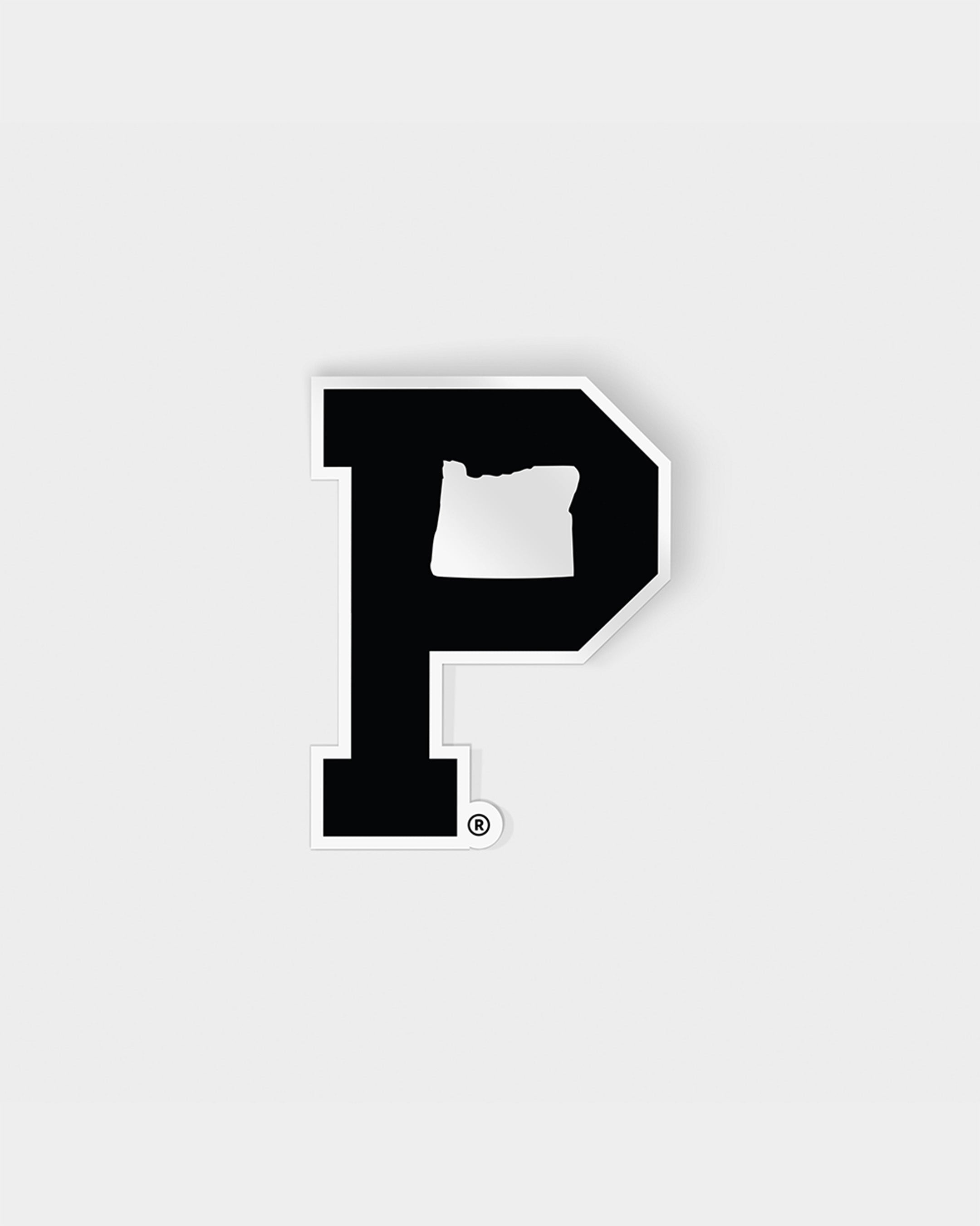 "P" Sticker - Black