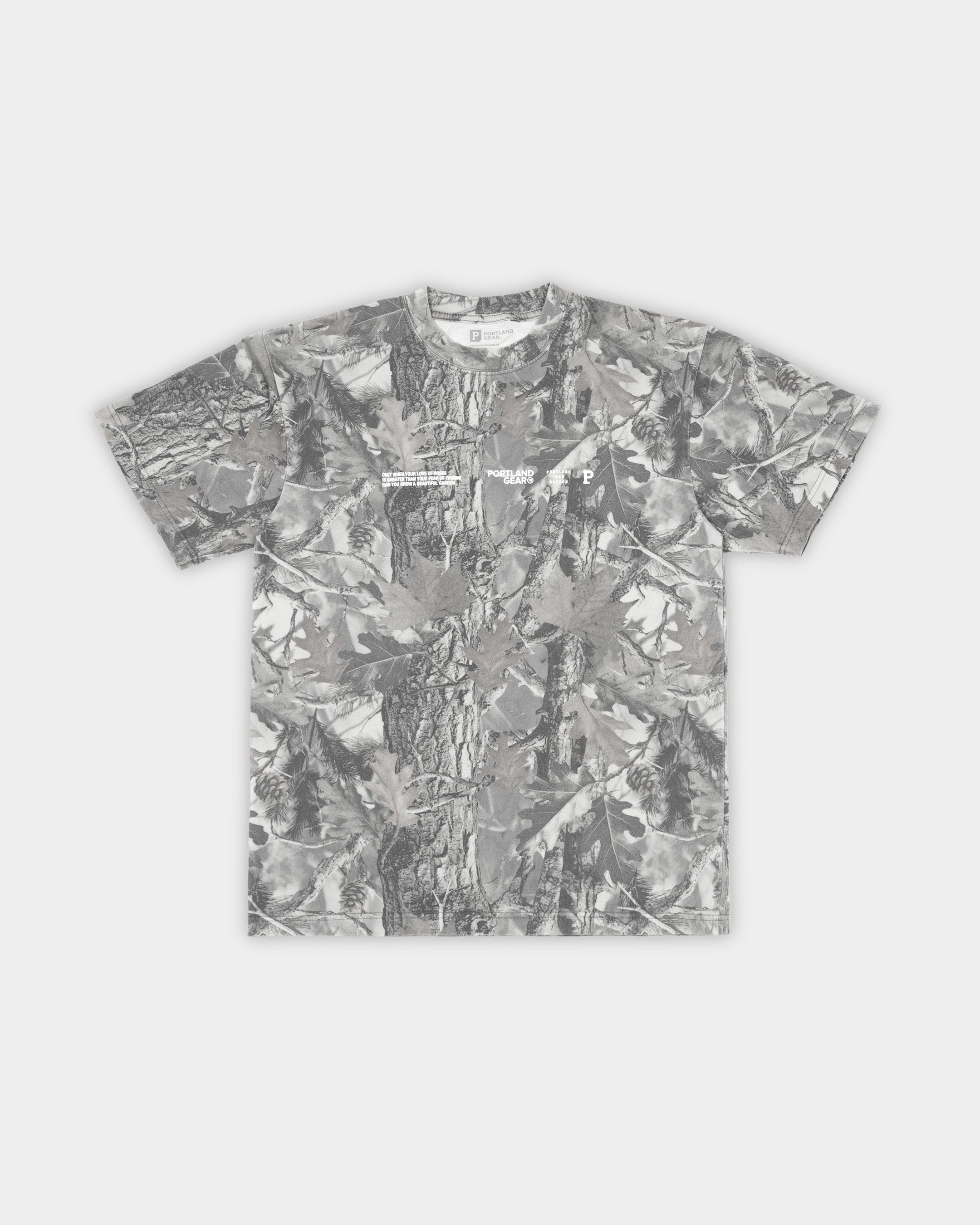 HeavyKnit Slogan Tee - Grey Camo