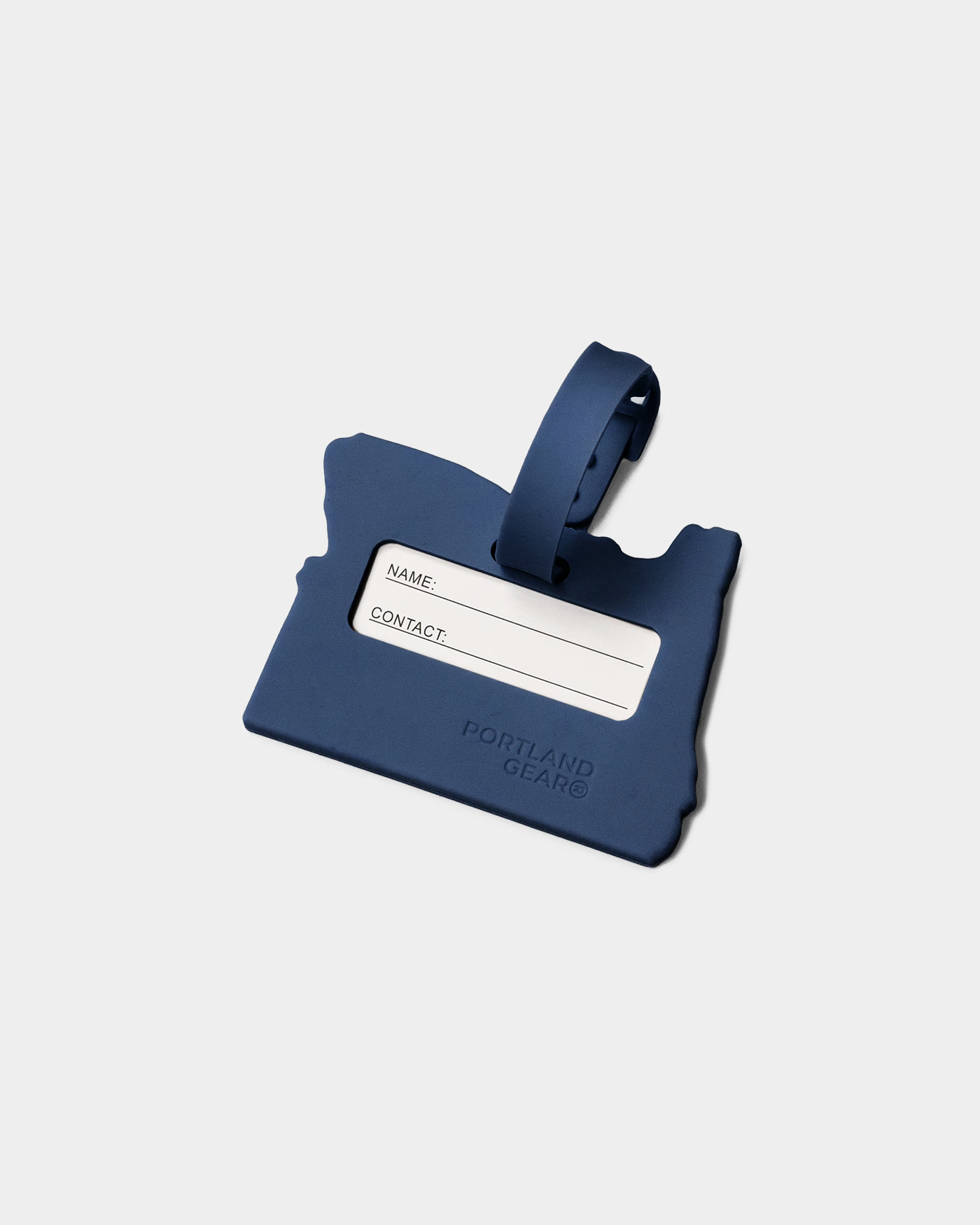 Luggage Tag - Silicone - Oregon - Navy