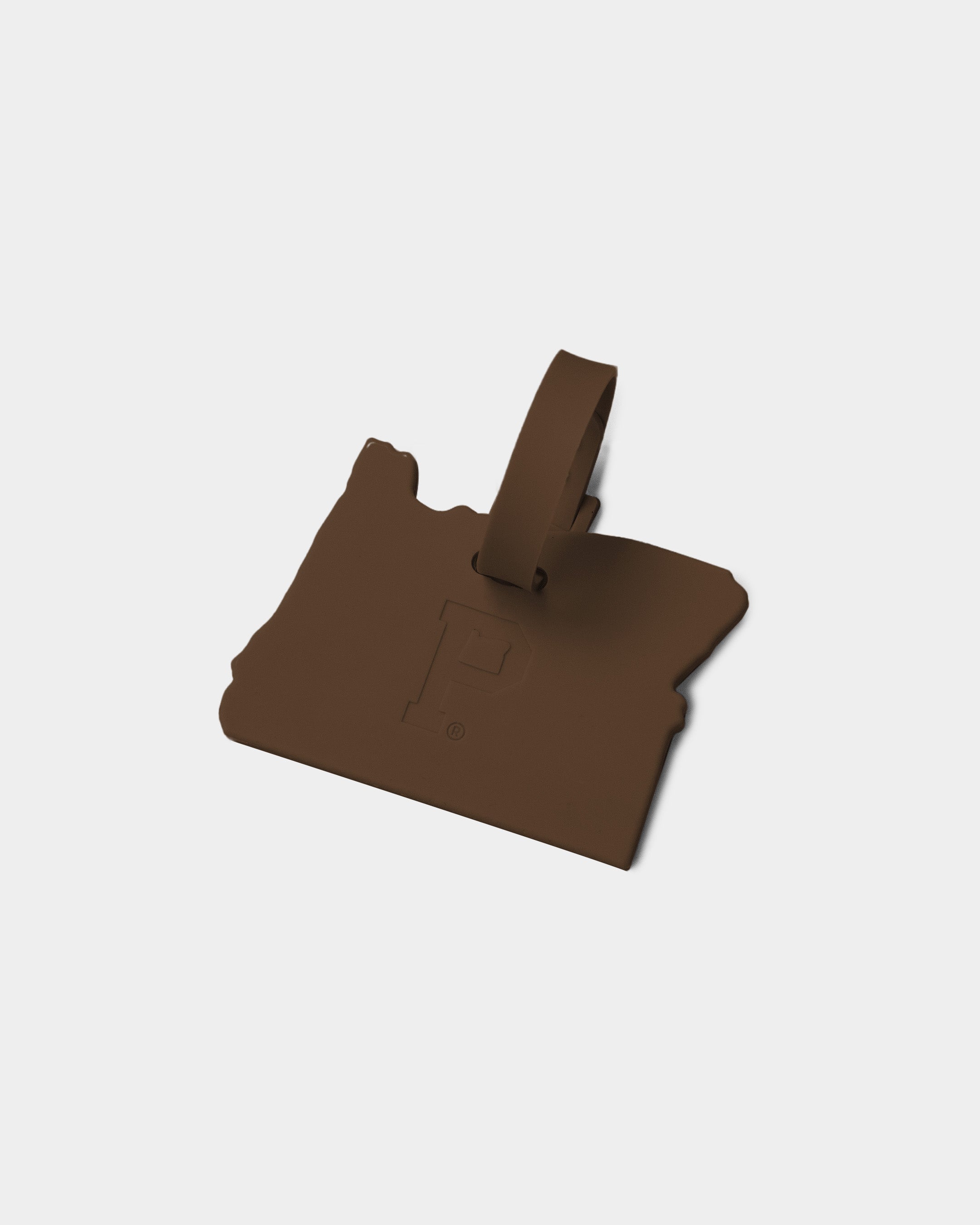 Luggage Tag - Silicone - Oregon - Chocolate