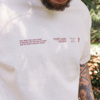 All-American Slogan Tee - Cream