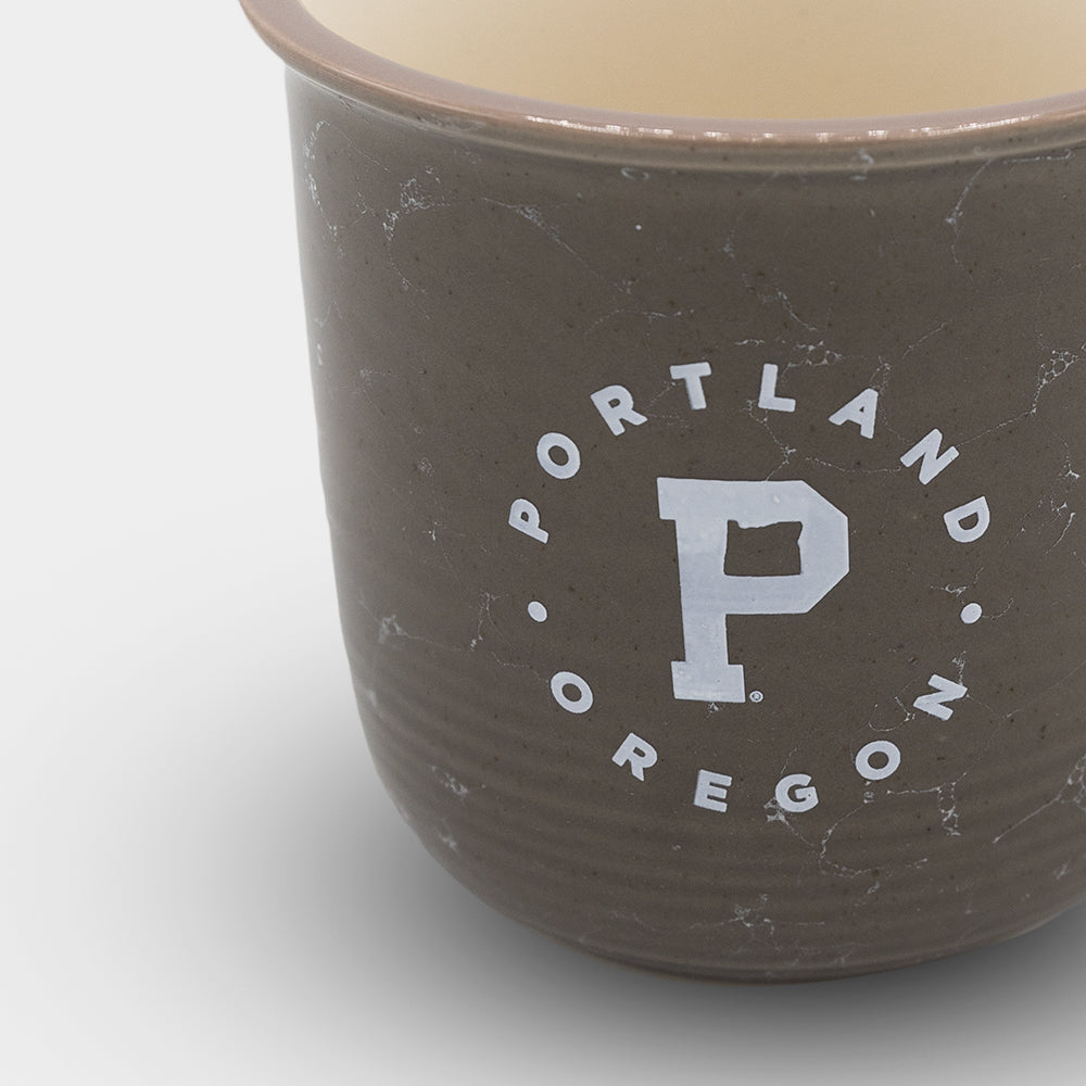 Marble Coffee Mug - "P" Crest