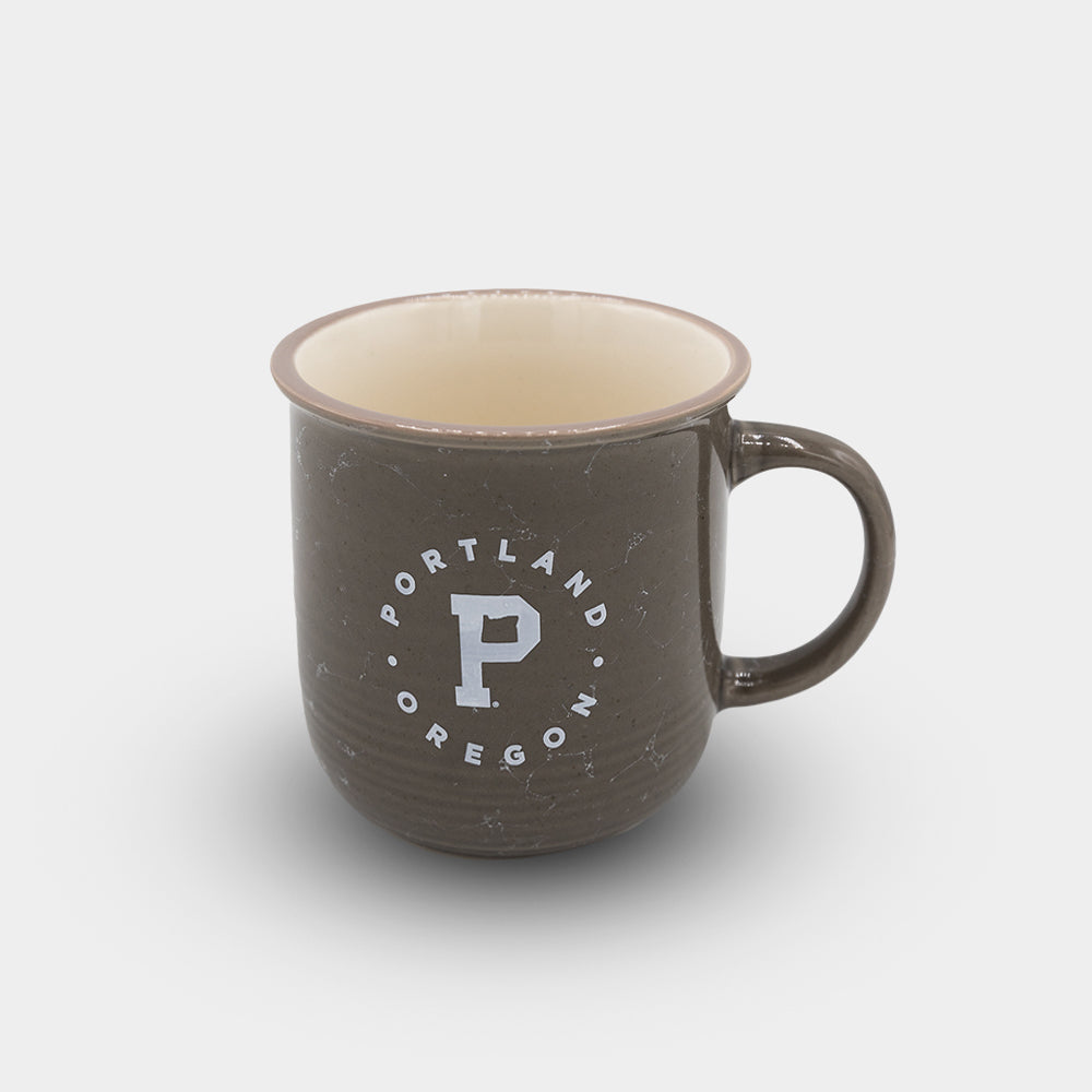 Marble Coffee Mug - "P" Crest