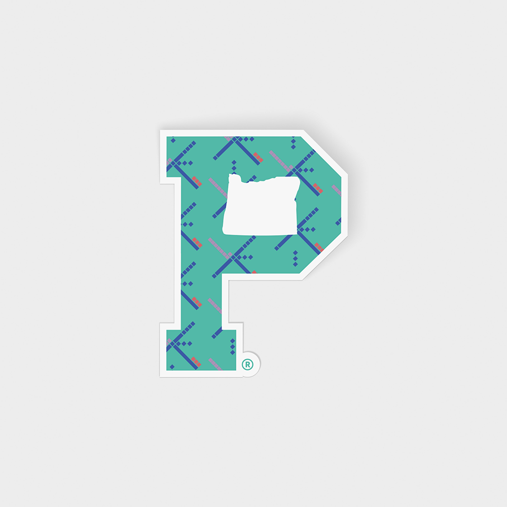 "P" Sticker - PDX Carpet