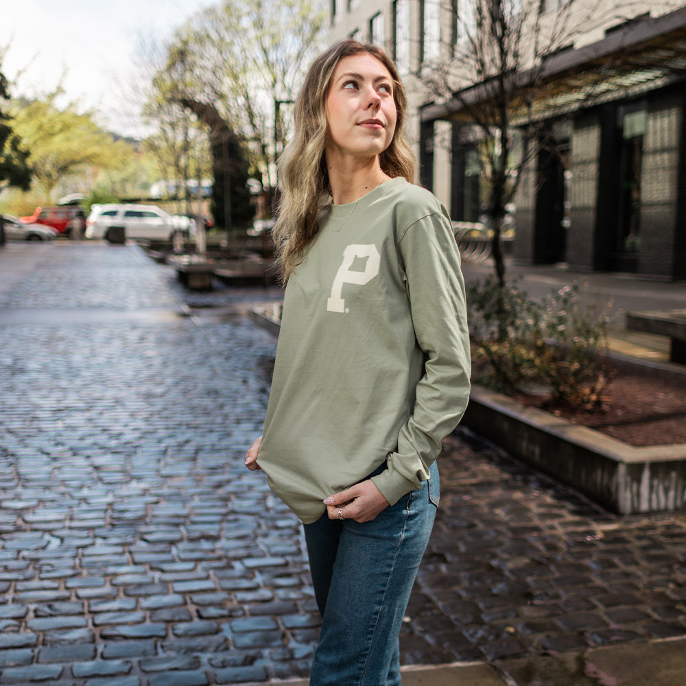 Essential "P" Long Sleeve - Pistachio